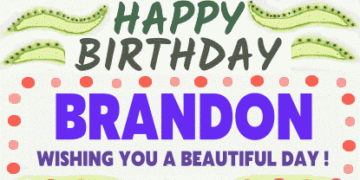 Happy Birthday Brandon cakes images gif