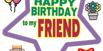 Happy Birthday Friend gif